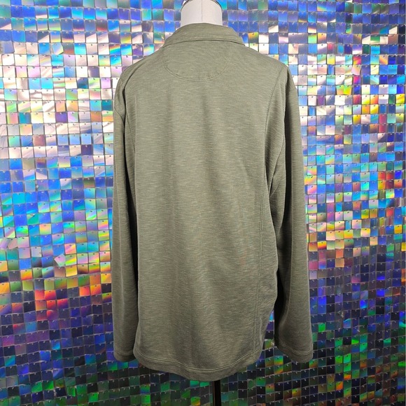 Tommy Bahama Quarter Zip Pullover Long Sleeve Shirt - Picture 4 of 9